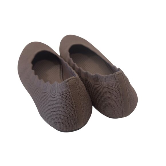 Skechers Womens Brown Air Cooled Memory Foam Flats Size 7 - Picture 6 of 14